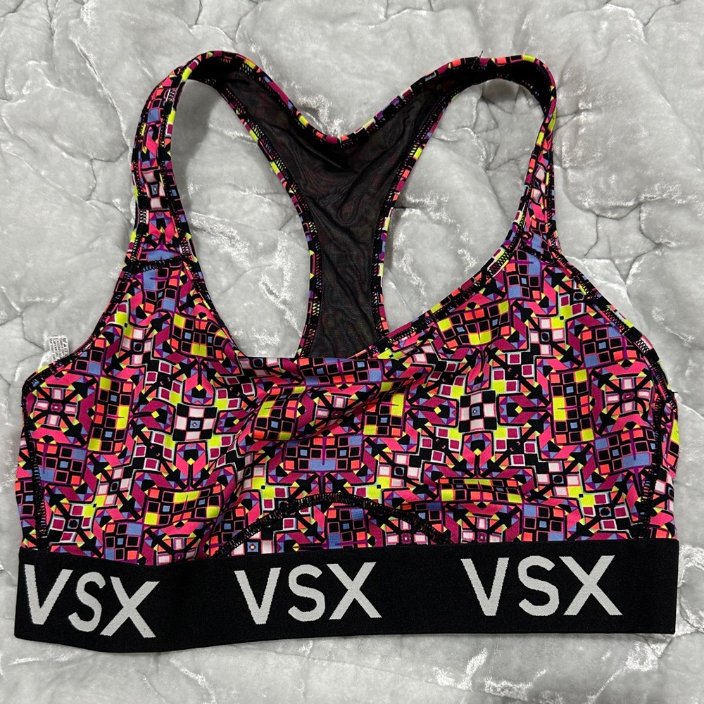 Victoria's Secret Multicolor Geometric Sports Bra